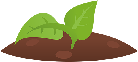 Seedling In Soil - Illustration (1200x333)