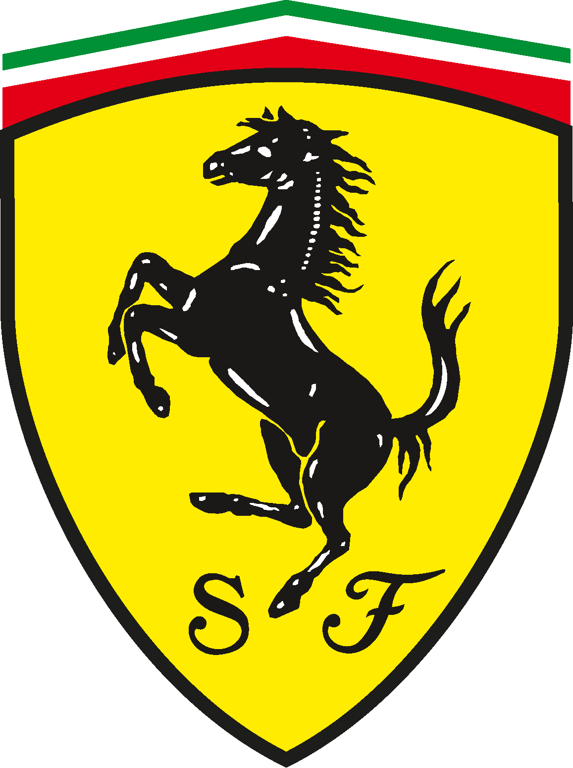 Ferrari Emblem And Logo - Logo Ferrari (1157x1550)