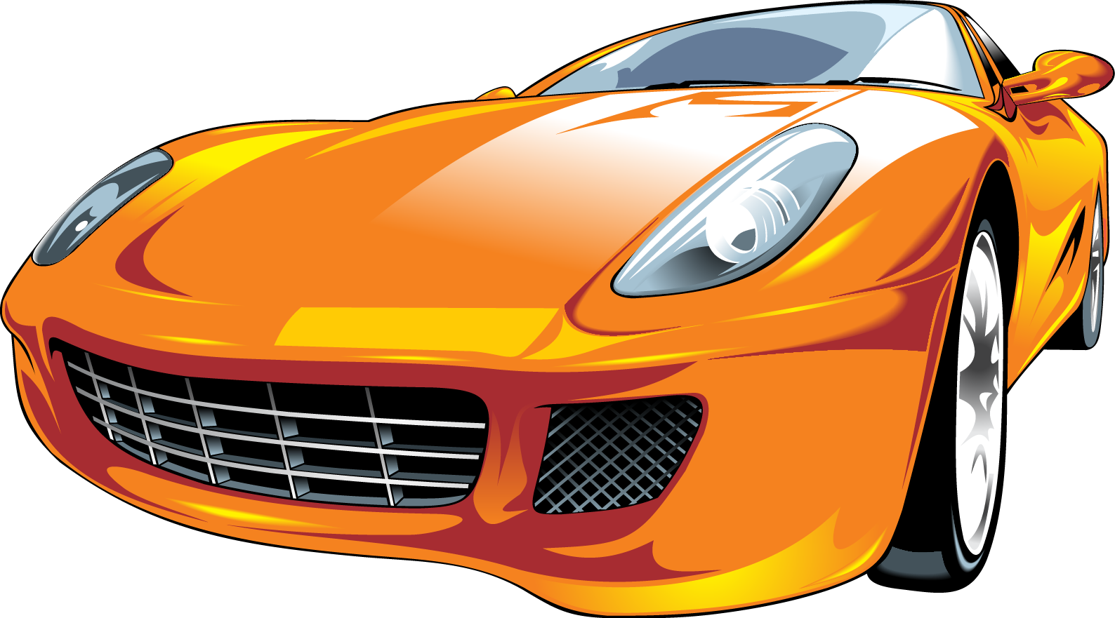 Sports Car Vector Motors Corporation Clip Art - Sports Car Vector Png (1588x881)