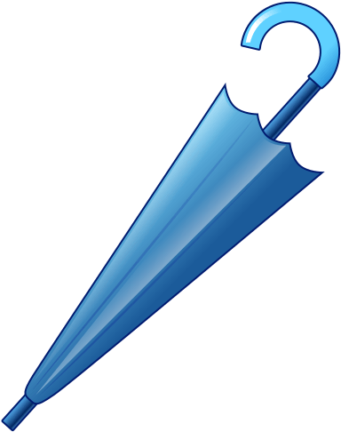 Closed Umbrella Emoji - Closed Umbrella Blue Png (512x512)