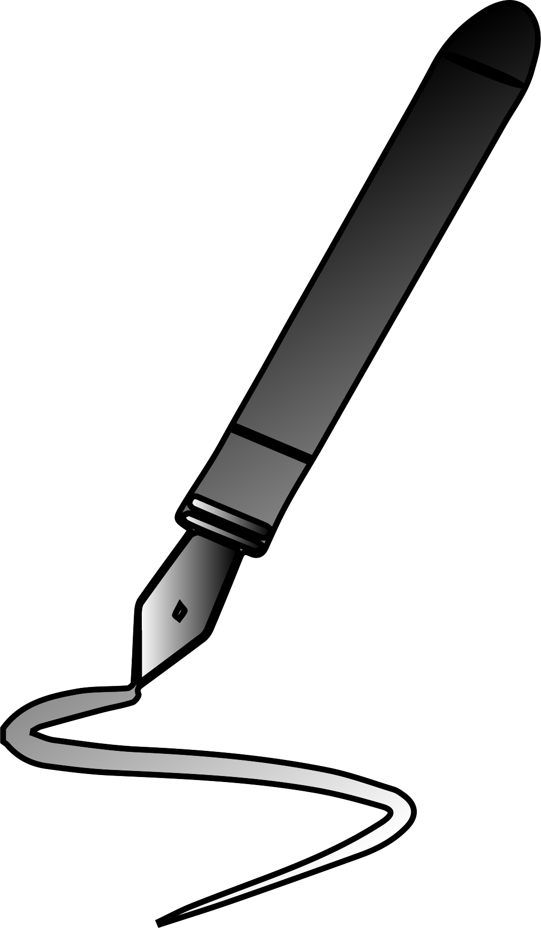 Just Calligraphy Pen Clipart Png - Clip Art (1076x1844)