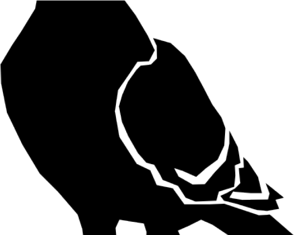 Pigeon Clipart Burung - Pigeon Silhouette (640x480)