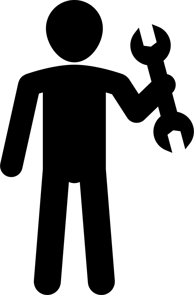 Male Silhouette Holding Wrench Comments - Warsaw (644x980)