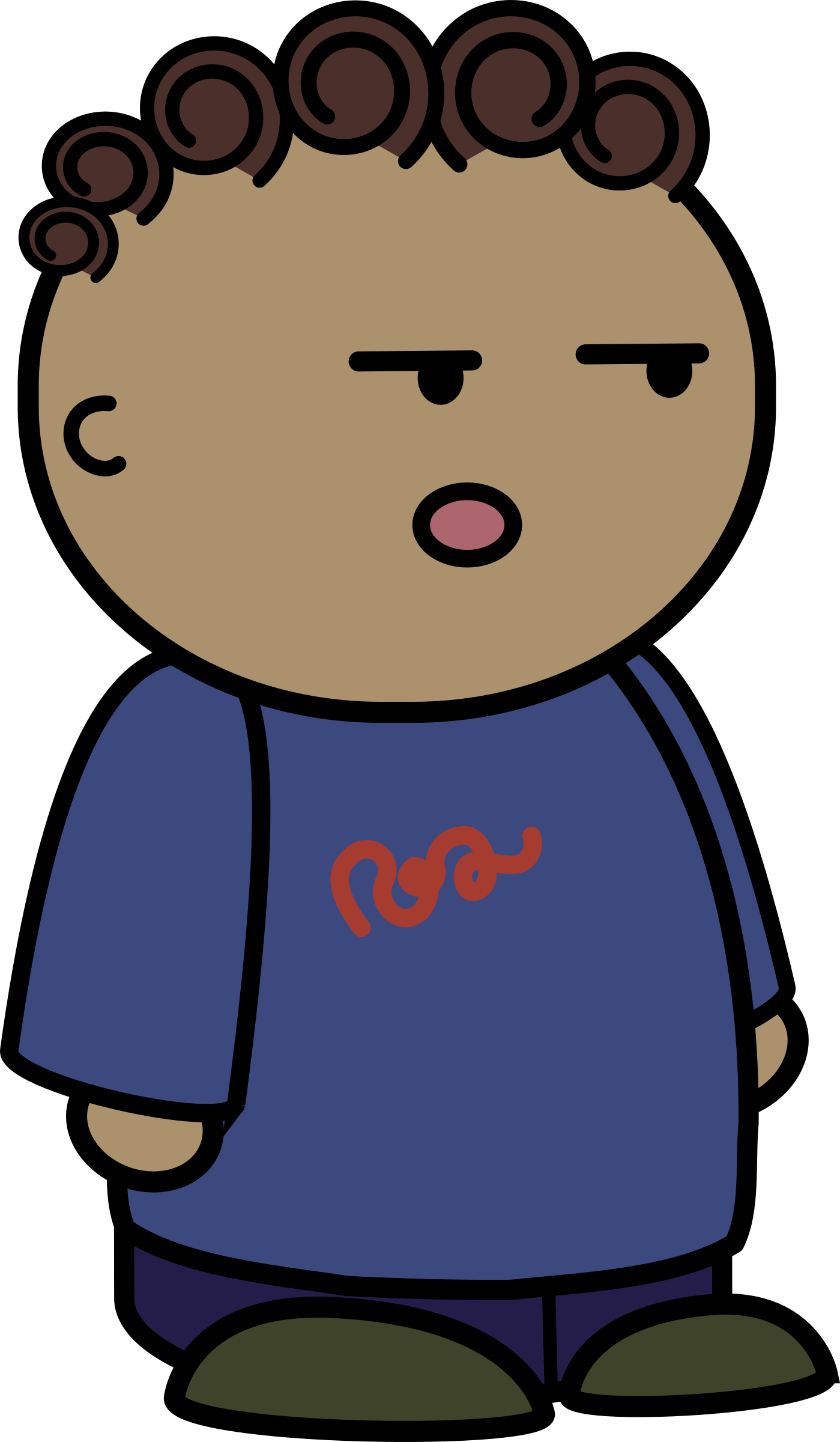 Big Image - Comic Character Transparent (1399x2400)