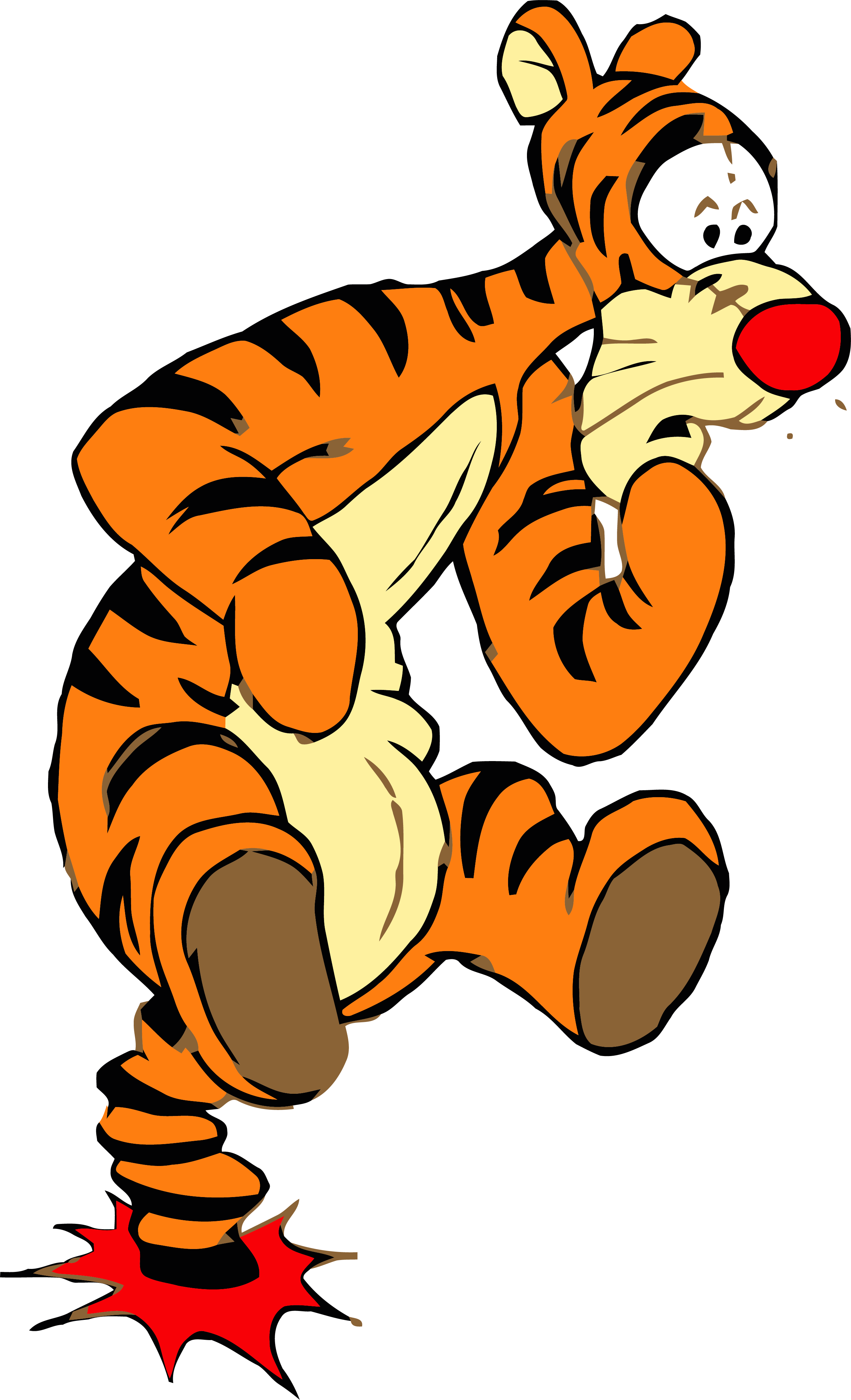 Thinking Tigger Tigger Clipart Png Image Download - Clip Art (2571x4229)