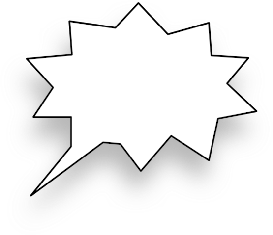 Teen - Transparent Pop Art Speech Bubble (570x495)