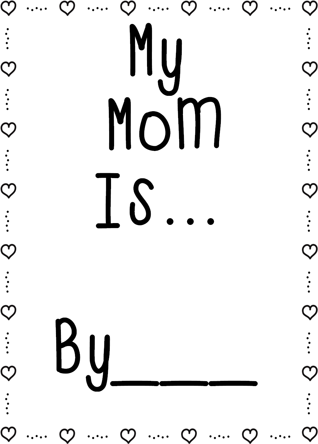 For Your Free Mother's Day Simile Book Printable Click - Number (1127x1540)