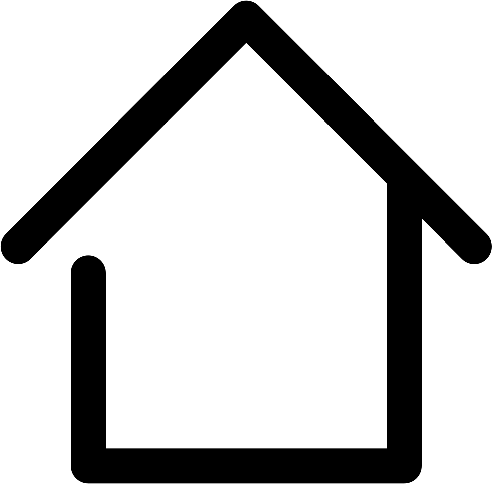 Home - Home Line Icon Png (981x964)