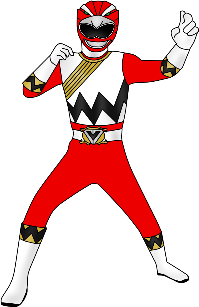 Red Hawk Ranger By Iyuuga-d9h87vk - Red Power Ranger Clipart (954x1059)