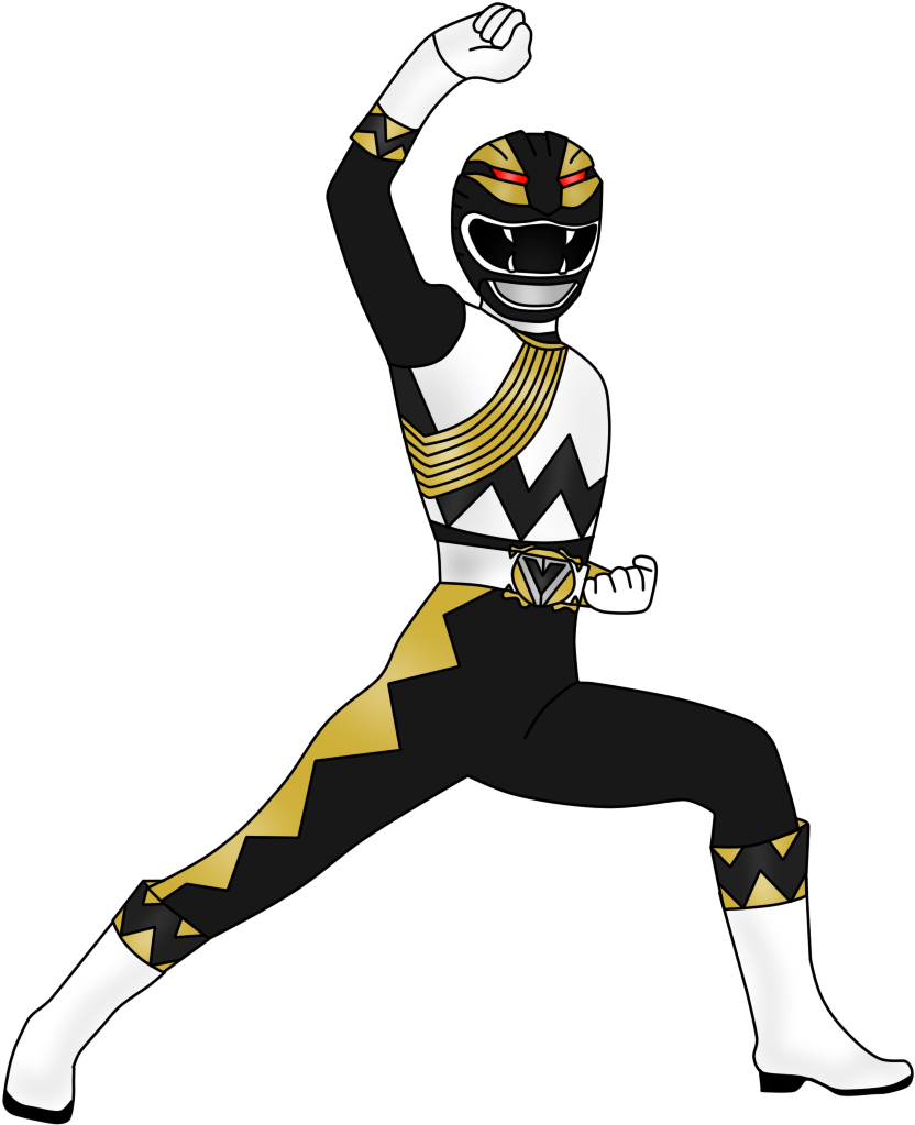 Black Lion Ranger By Iyuuga-d9h87u9 - Black Lion Power Rangers (954x1059)
