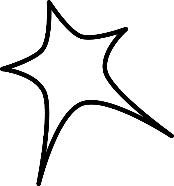 Sign, Black, Outline, Star, Cartoon, Sale, Stars - Transparent Clipart Star (598x640)