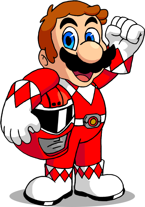Mario By Alanartalvin - Super Mario Power Rangers (533x723)