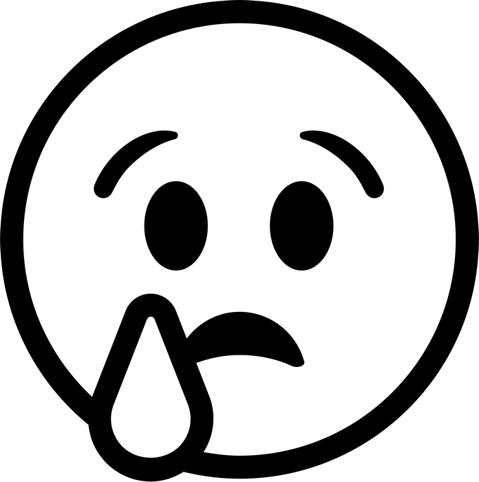 Crying Face Emoji Rubber Stamp - Star Wars Republic Symbol (696x700)