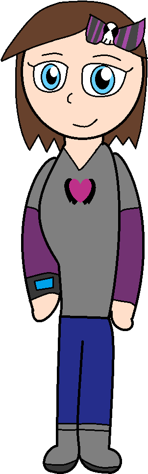 Zoe Batheart Is The Main Seventh Member Character And - Cartoon (384x983)