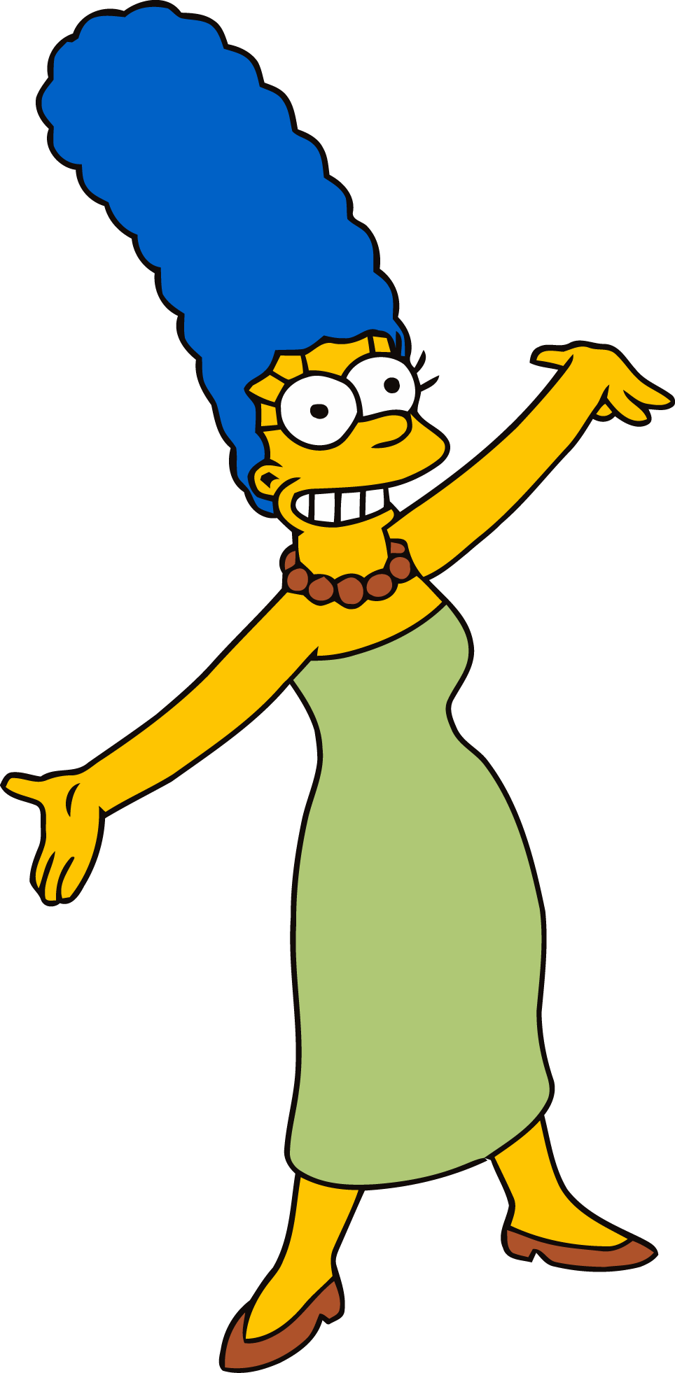 Best Free Simpsons Icon Clipart - Homer Marge And Maggie (964x1962)
