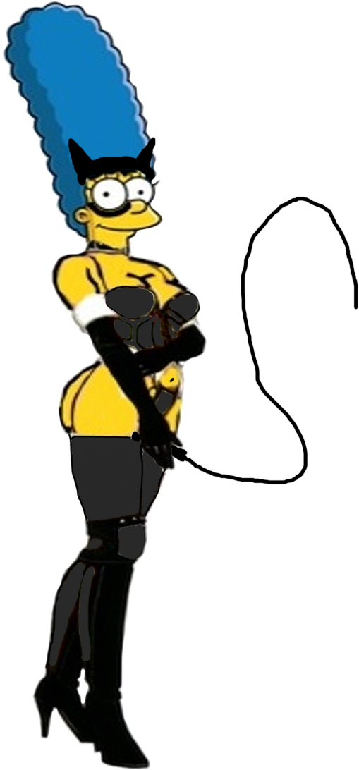 Catwoman Clipart The Simpsons - Marge Simpson (548x1091)