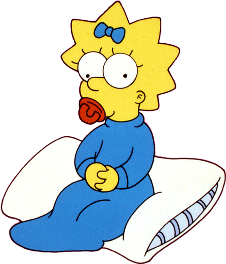 Posted By Tommytonkasudios At - Maggie Simpson Png (544x624)