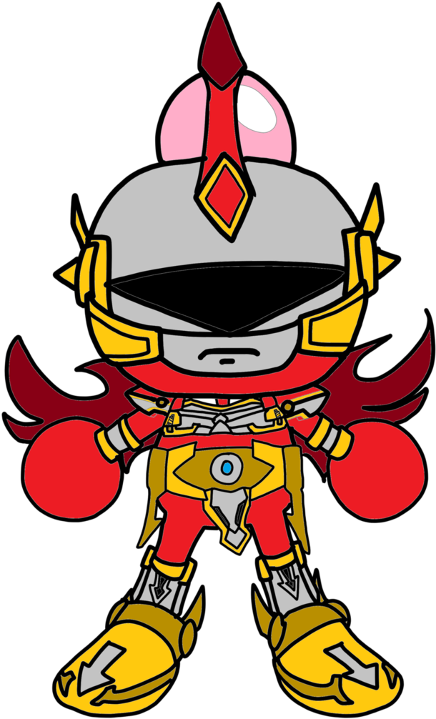 Shirobon Time Force Red Ranger Red Battle Warrior By - Cartoon (732x1092)