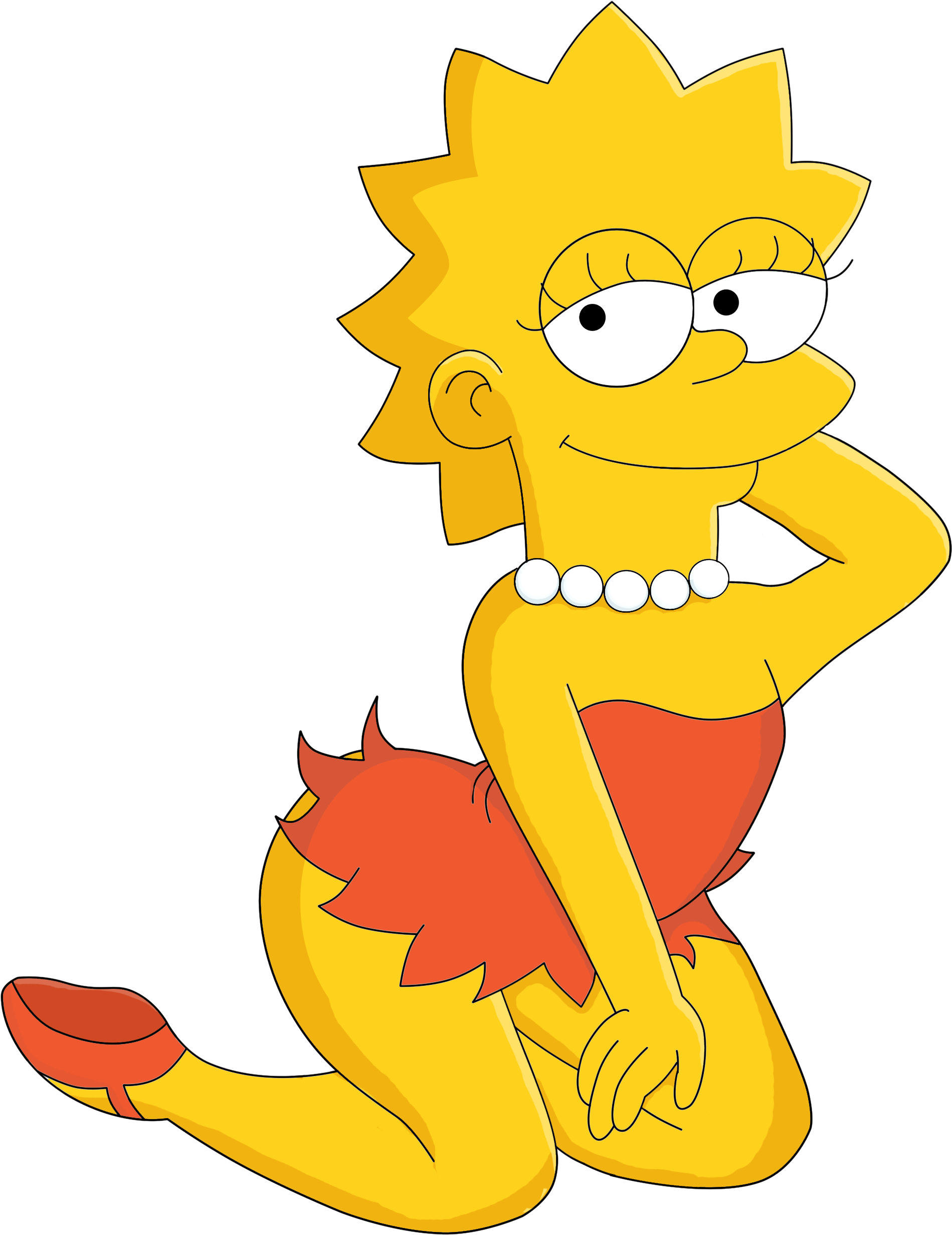 Lisa Simpson Art By Franchez2009 Lisa Simpson Art By - Simpsons Lisa Sexy (2430x3005)