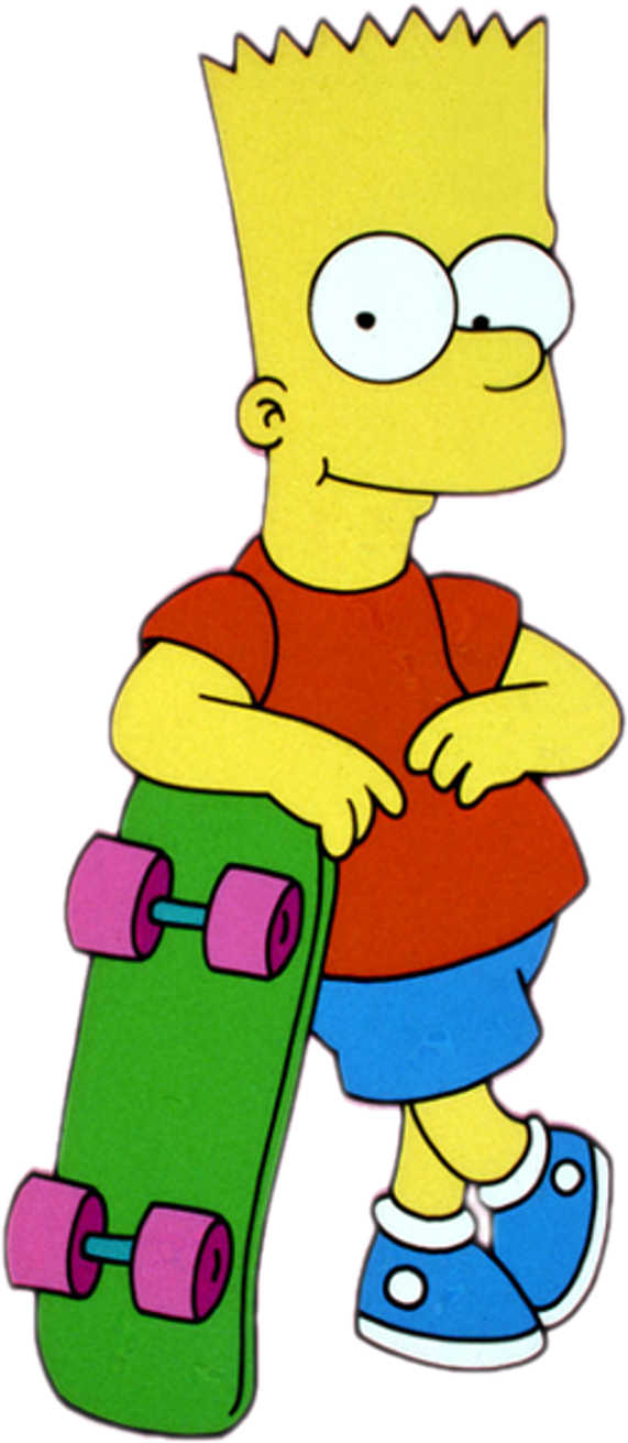 Bart Simpson Png (613x1342)