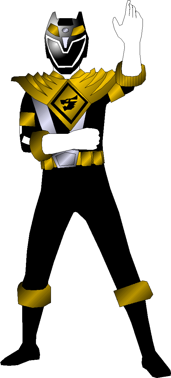 Ranger Black With Dragon Shield For Megaelekid947 By - Dragon (561x1205)