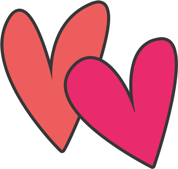Cute Heart Clipart - Love Clipart Transparent Background (591x564)