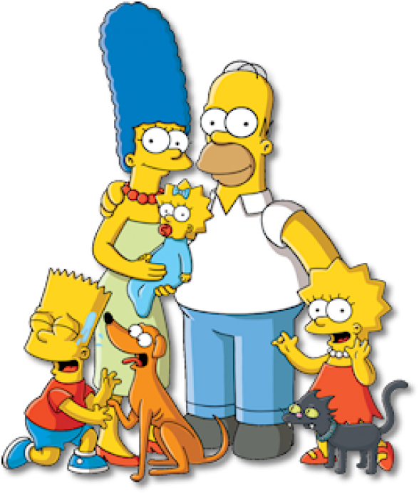 The Simpsons - Simpsons Family Members (588x692)