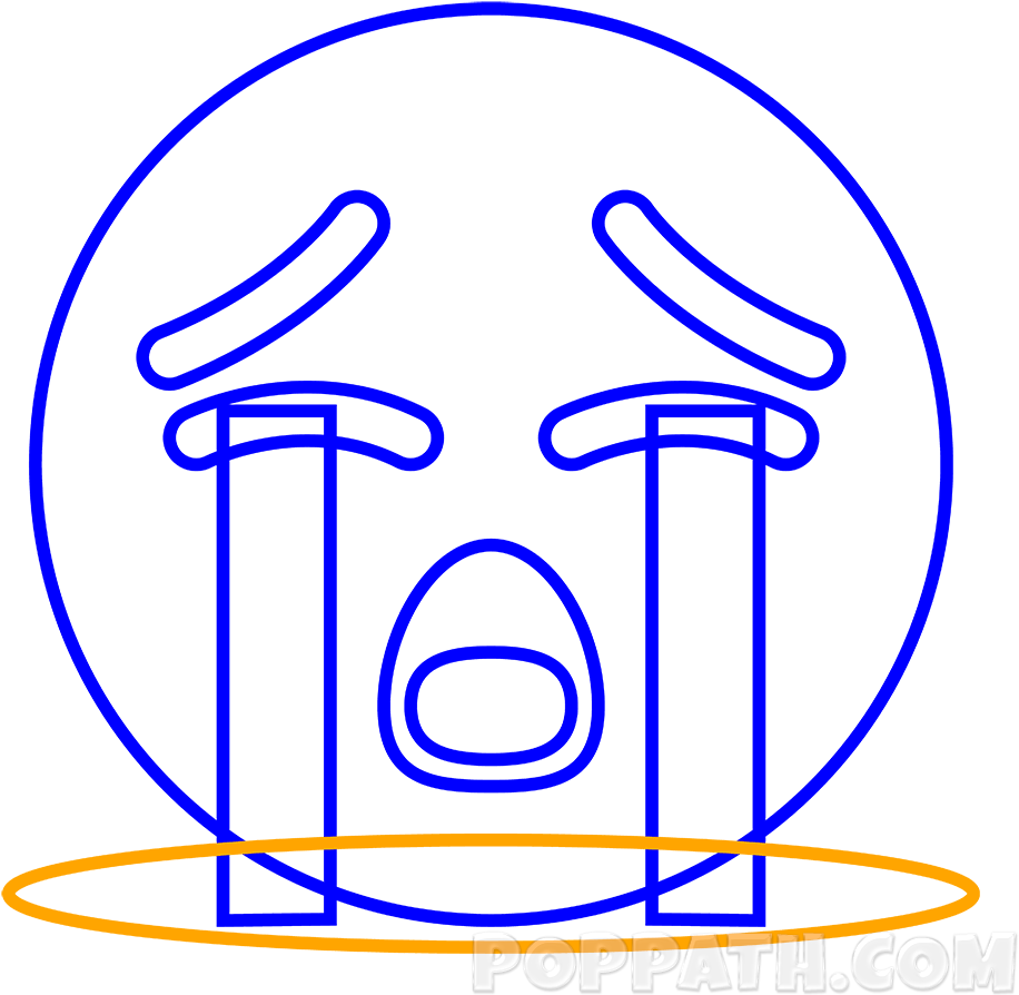 Draw A Horizontal Oval Underneath The Bottom Of The - Draw A Horizontal Oval Underneath The Bottom Of The (1000x1000)