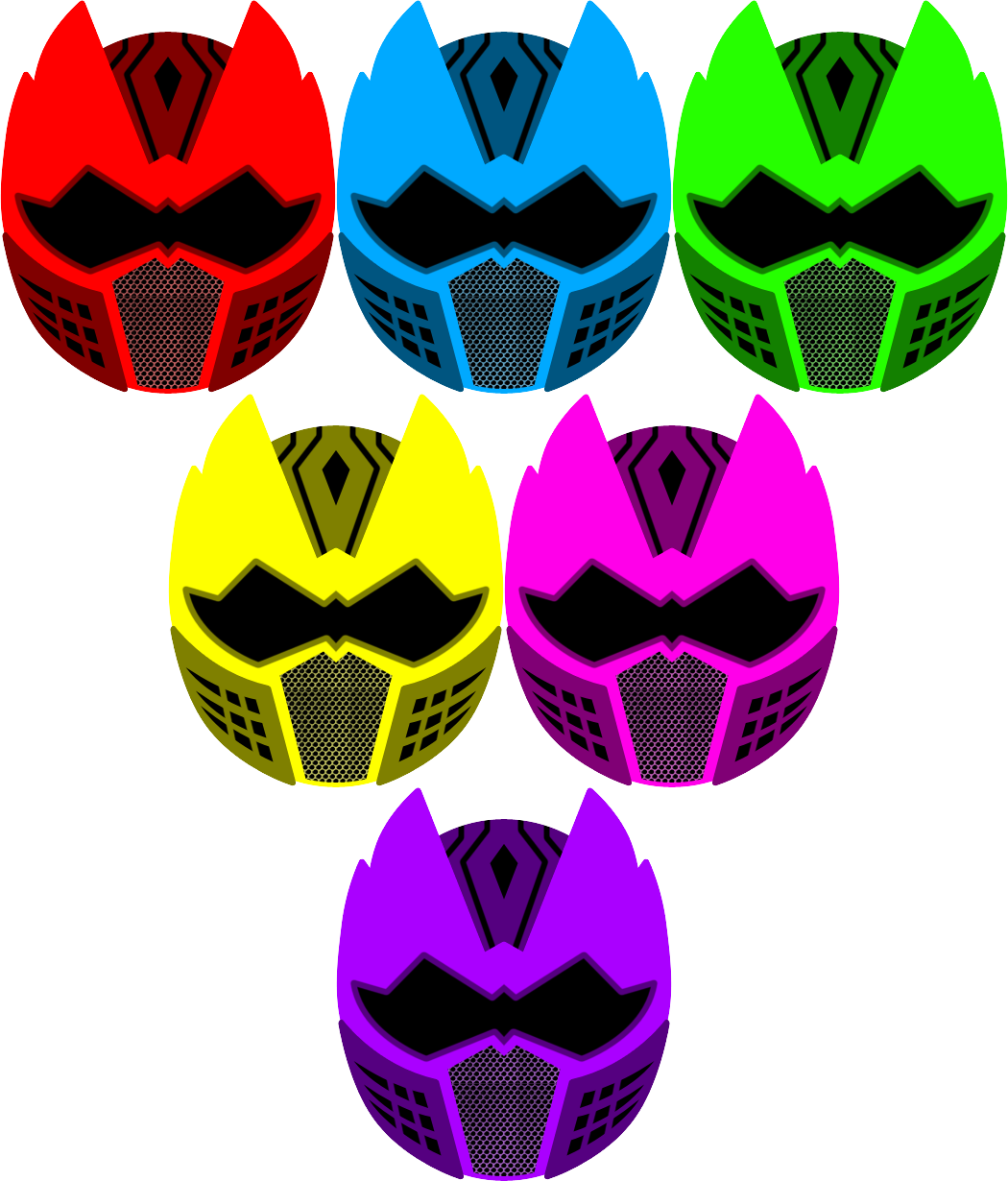 Atlantis Power Rangers Helmets By Xelku9 - Power Ranger Helmet Drawing (1050x1230)