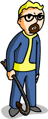 Vault Boy Level 21 By Masterswordman - Gordon Freeman Vault Boy (500x600)