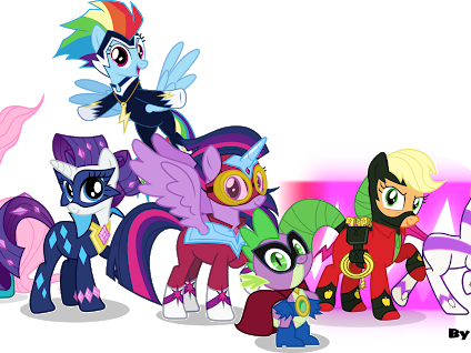 Photo Photo Photo Photo Photo - Power Rangers Mane 6 (424x318)