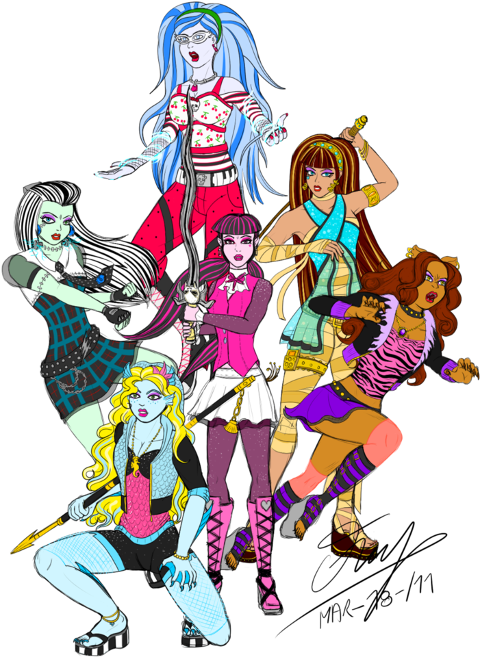 Badass Monster High Girls By Fabianmendozap - Monster High Steven Universe (762x1048)