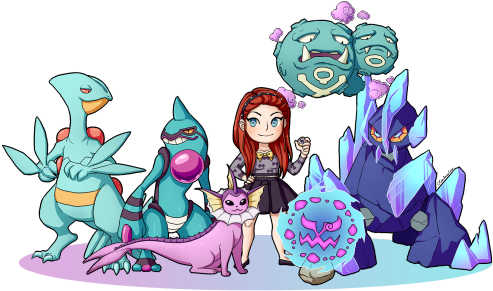 My Friend And I Had An Art Trade In Which We Drew Each - Cartoon (500x312)