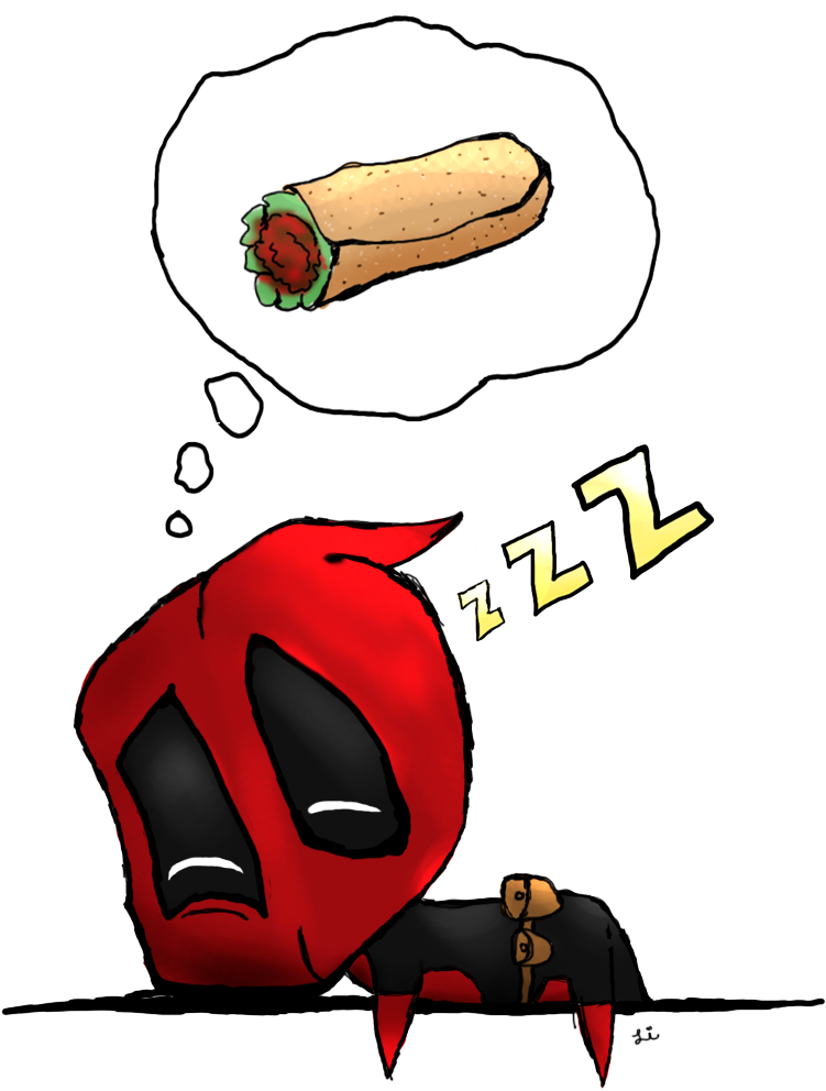 Deadpool Spider-man Youtube Drawing Cartoon - Deadpool Chibi Tacos (1120x1163)