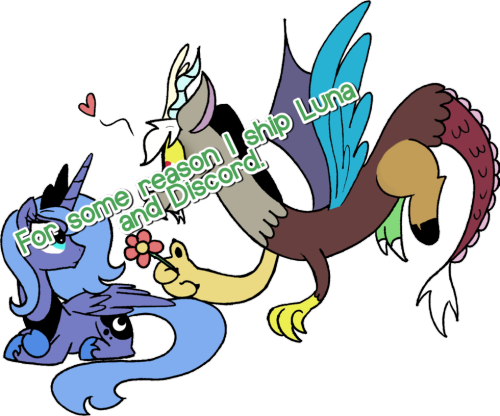 For Some Reason I Ship Luna And Discord - Discord (500x416)