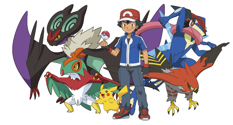 Pikachu - Greninja - Hawlucha - Noivern - Talonflame - Pokemon Xy Kalos Quest - Collection 2 Dvd (779x461)