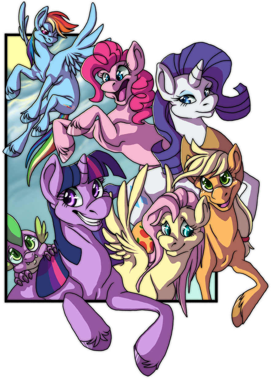 My Little Friendship - Cartoon (900x1233)