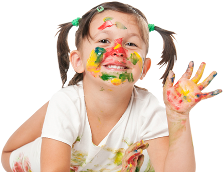 Child Painting - Child (452x347)