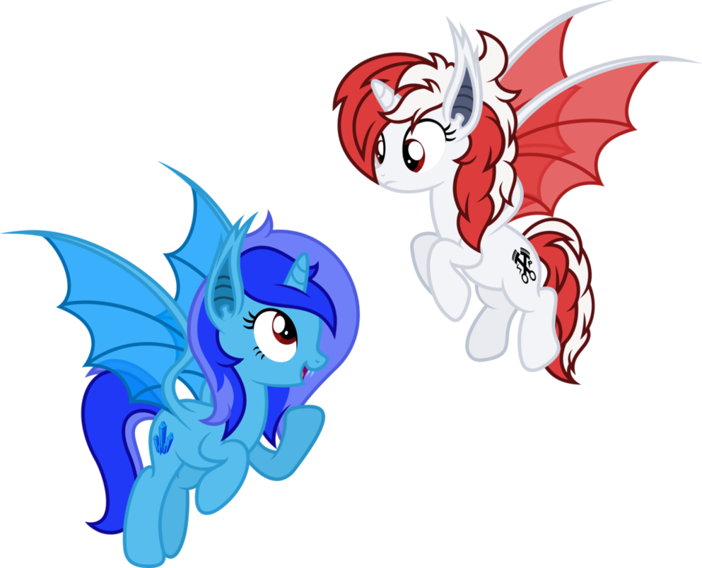 Spacelight And Stock Piston As Bat Ponies By Fuzzybrushy - My Little Pony: Friendship Is Magic (993x804)