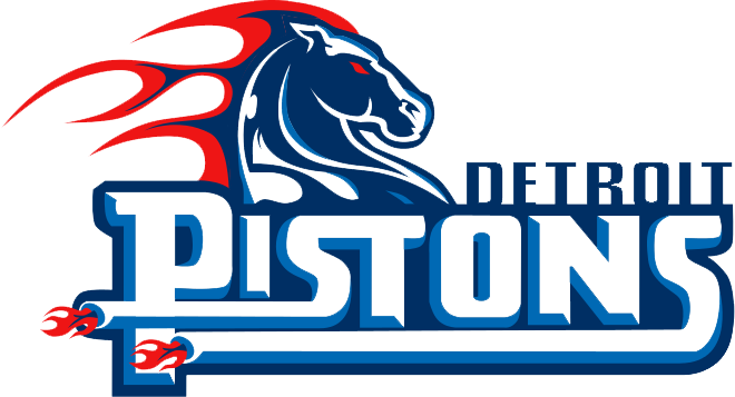 Detroit Pistons Clipart Transparent - Detroit Pistons Logo Png (660x357)