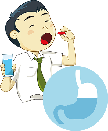 Future Pharmacological And Nutraceutical Efforts To - Man Drinking Medicine Clipart (354x431)