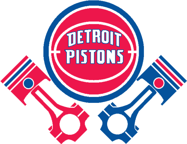 Detroit Pistons Clipart Transparent - Detroit Pistons New Logo (668x592)