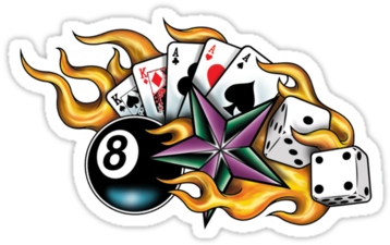 Nautical Star Tattoos Clipart Dice - 8 Ball Tattoo Outline (640x480)
