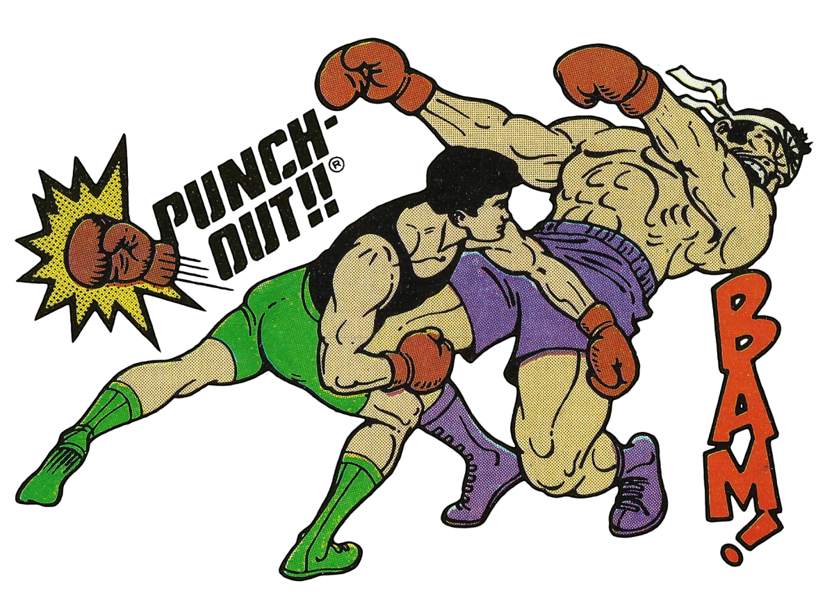 “ Little Mac, Beating Piston Honda From Punch Out [the - Nintendo Punch Out Piston Honda Topps Sticker (1280x882)