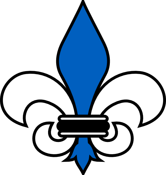 Mardi Gras Fleur De Lis New Orleans Saints Computer - Fleur De Lis Clip Art (570x598)