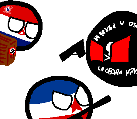 World War Ii In Yugoslavia - Croatiaball In Yugoslaviaball (450x450)