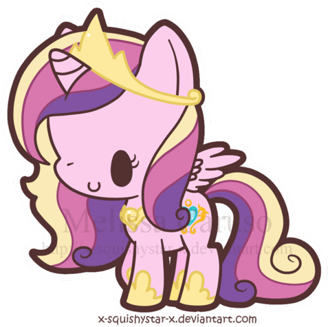 My Little Pony Friendship Is Magic Wallpaper Entitled - My Little Pony Princess Cadence Chibi (500x474)