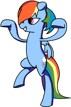 Rainbow Dash Dancing, Cool,isn't It - Rainbow Dash Dance Gif (325x400)