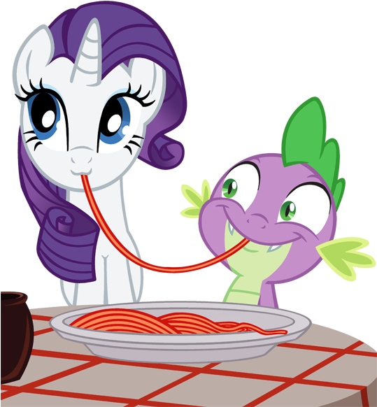 My Little Pony Friendship Is Magic Wallpaper Probably - My Little Pony Rarity And Spike (538x604)
