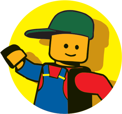 An Access Ramp Made Of Lego, Of Course - Cartoon (500x469)